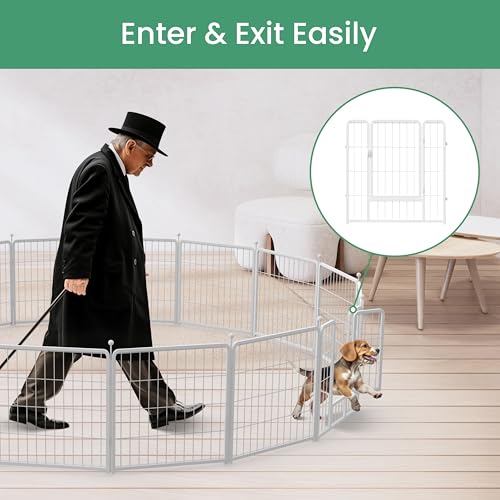 Black 32" Height 8 Panels Heavy Duty Dog Playpen L88048