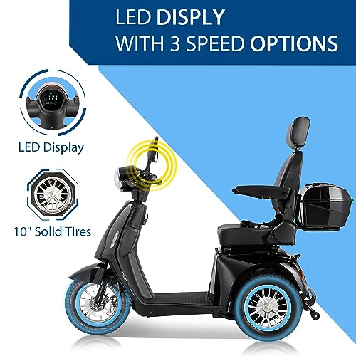 Black 60V 800W Electric Trike M838245