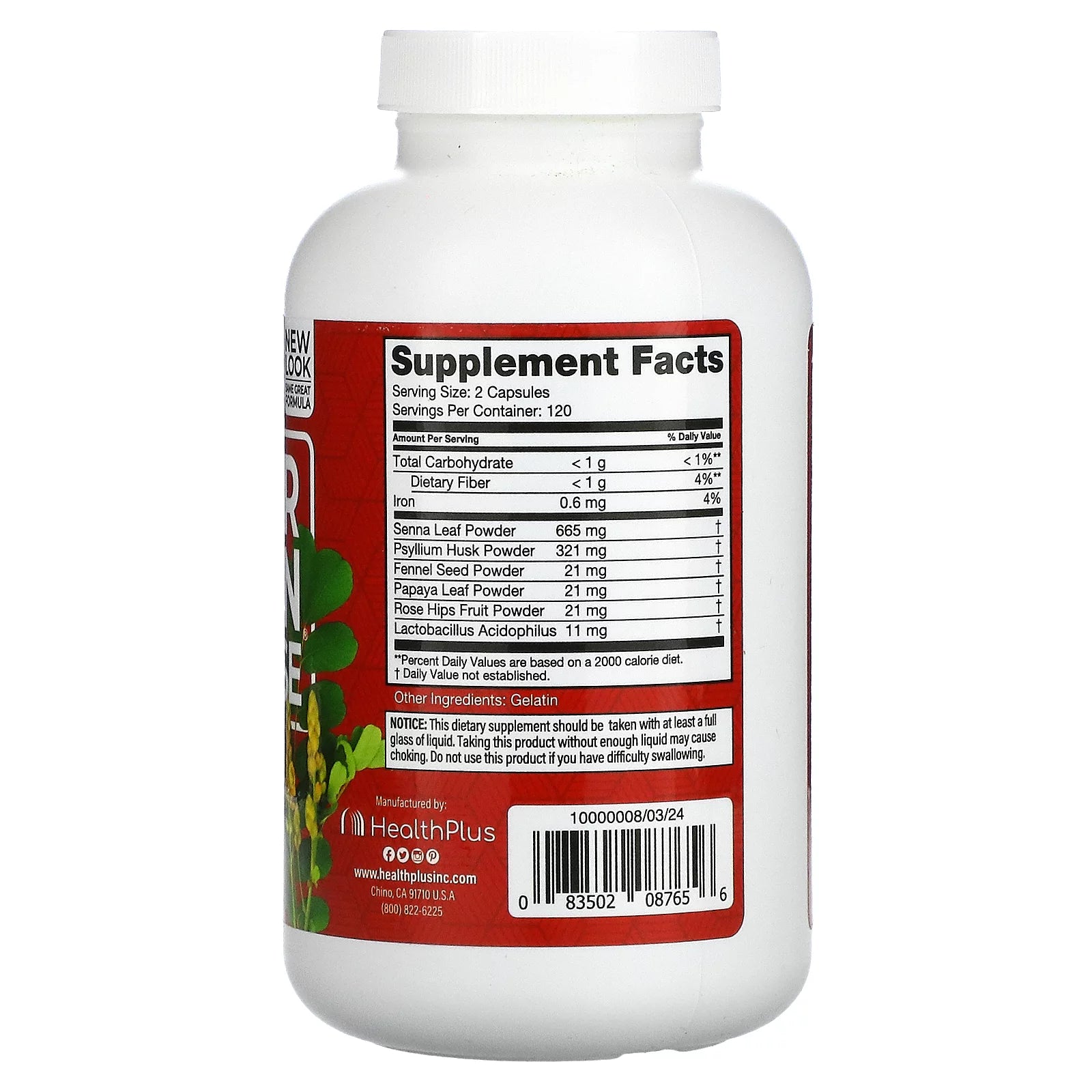 240 Capsules Super Colon Cleanse I9208