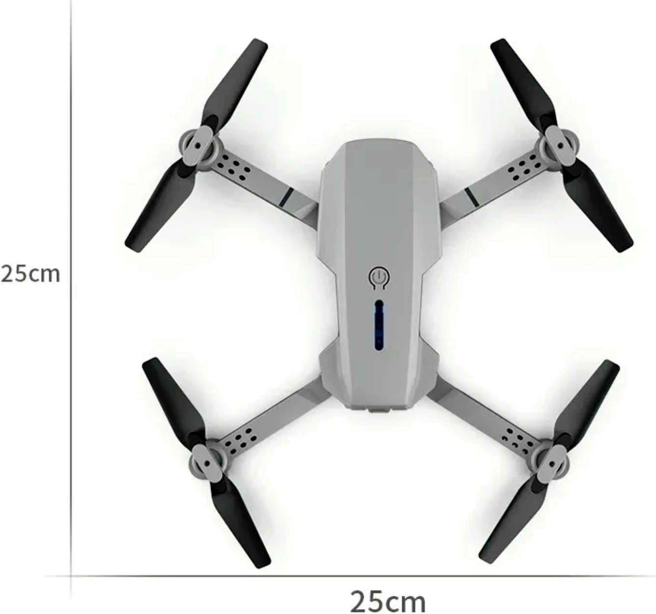 Black Foldable RC Helicopter Drone with 1080P Dual HD Camera Y4467
