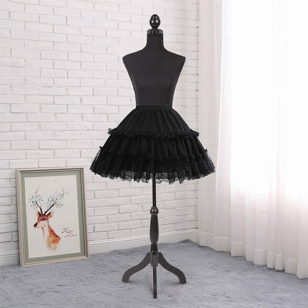 Black Adjustable Dress Form Mannequin with Tripod Stand K32930
