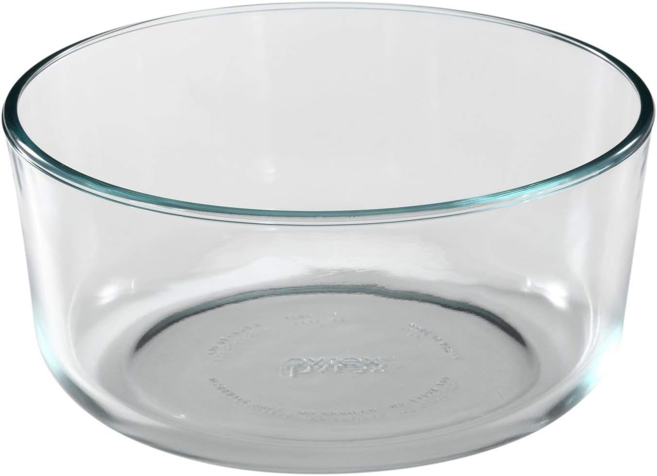 Pyrex Bundle - 4 Items: 6/7-Cup Glass Bowls, 6/7-Cup Turquoise Plastic Lids T8731