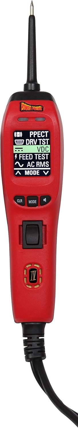 Red Power Probe IV with Case & Acc Car Diagnostic Test Tool Digital Volt Meter E5185