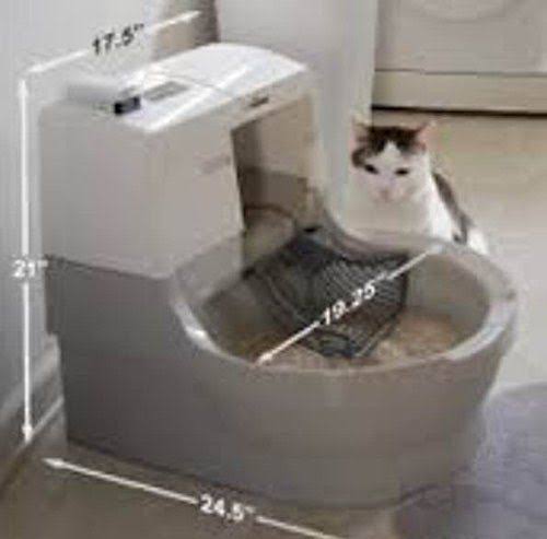 Self Washing Flushing Cat Box S228