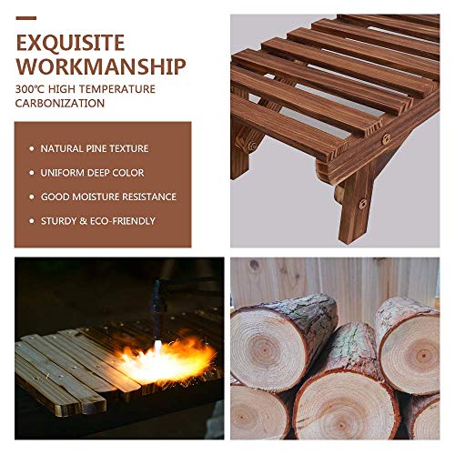 3 Tier Ladder Shelf Wood Plant Stand L31255