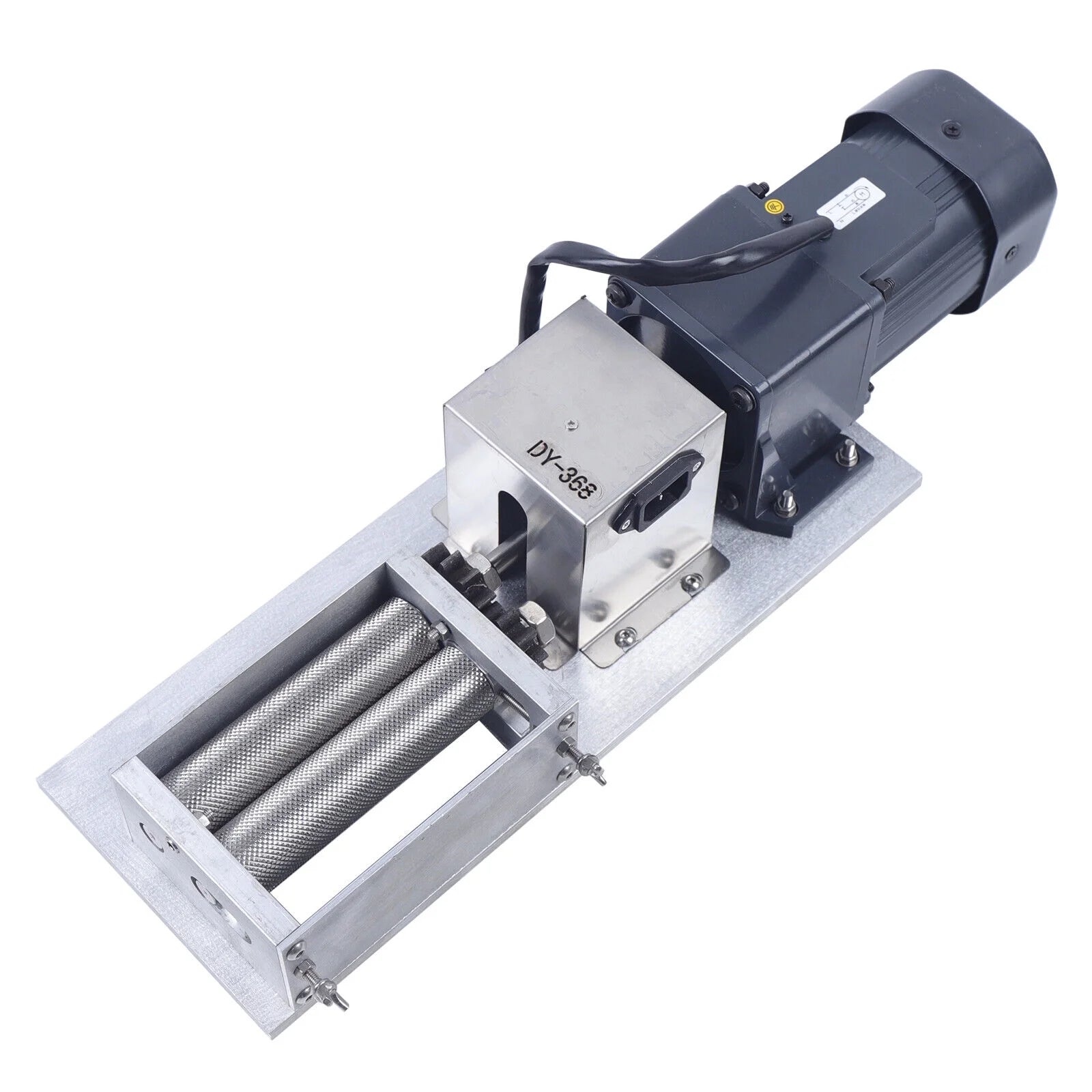 Electric Grain Mill 60W 110V 2 Roller Adjustable Roller M486295