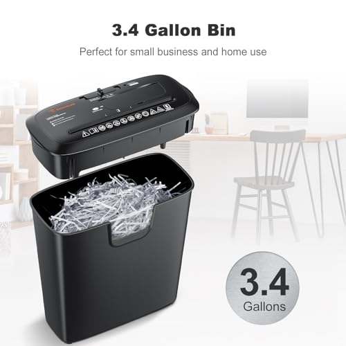 8-Sheet StripCut Paper Shredder with 3.4 Gallons Wastebasket Y849531