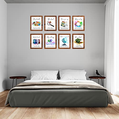 8 X10 Unframed Motivational Wall Art Poster, Set of 8 D151138