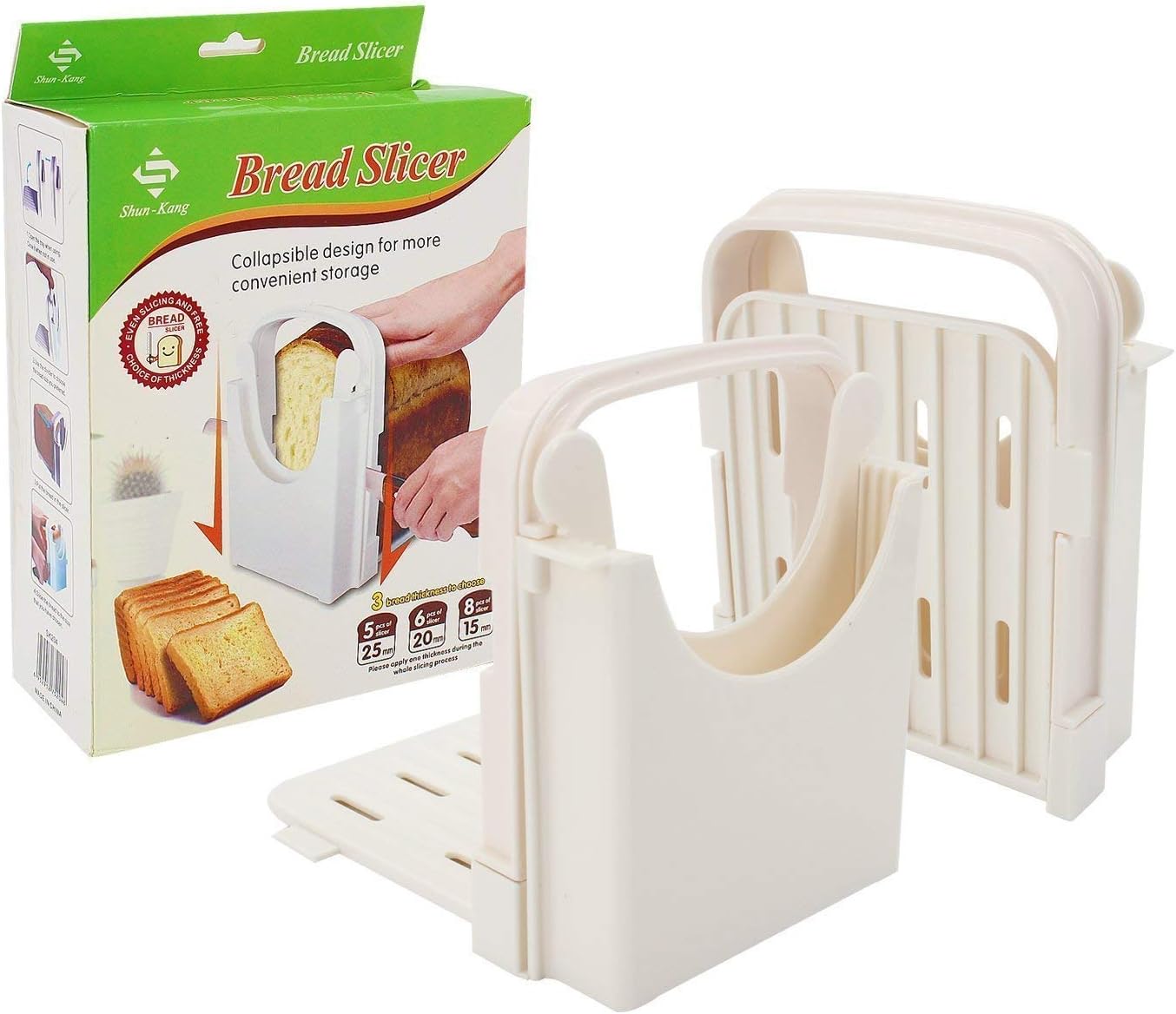Adjustable Bread Slicer with 4 Slice Thickness P6353