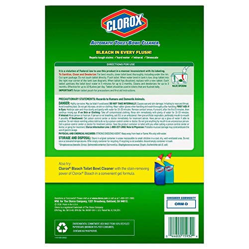 3.5 Ounce 6 Pack Toilet Bowl Cleaner Tablet Y644