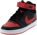 Boy's Court Borough Mid 2 Black University Red White 7 Big Kid M J76017