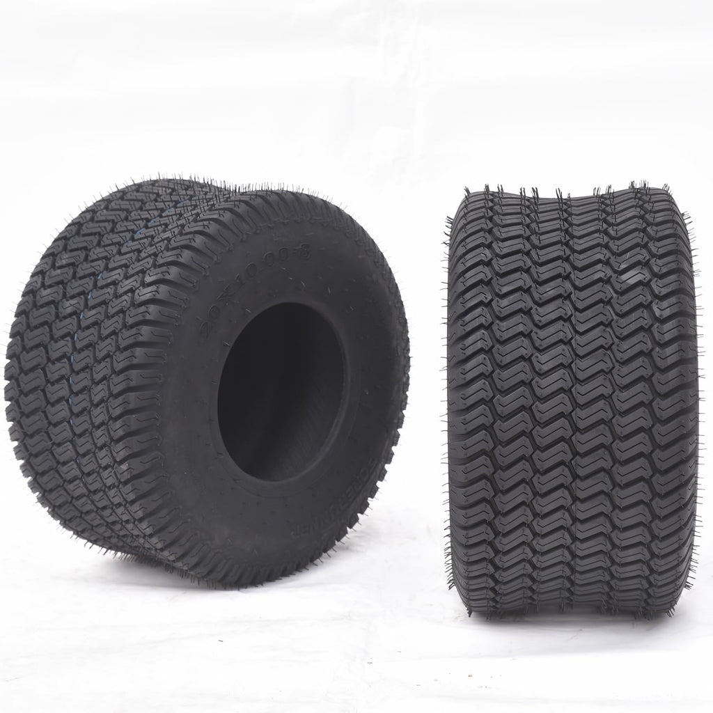 2 PCS 20x10-8 4PR Turf Saver Lawn Mower Tires R195499
