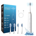 Rechargeable Electric Toothbrush with 4 Heads 5 Modes Black U220