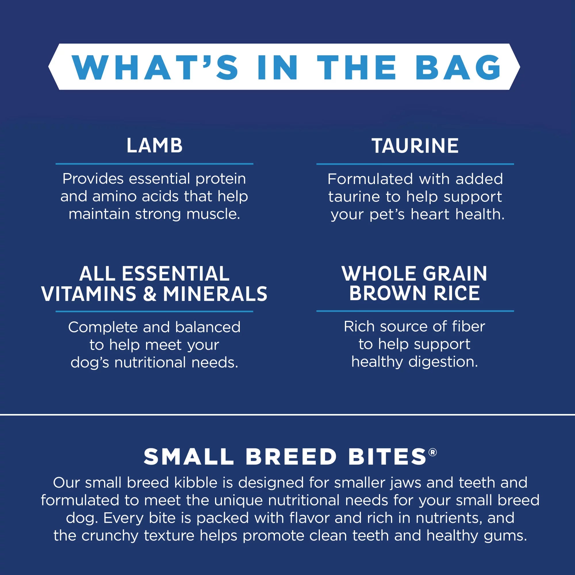 4 Pounds Lamb & Brown Rice Dry Dog Food V3933