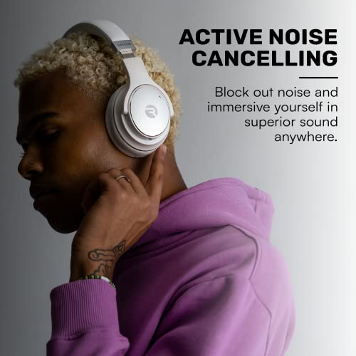 Wireless Bluetooth Over Ear Headphones with Active Noise Cancelling (Black) A37607