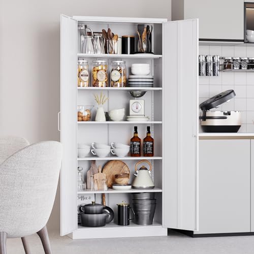 Metal Storage Cabinet with 2 Adjustable Shelves 36" H P5599