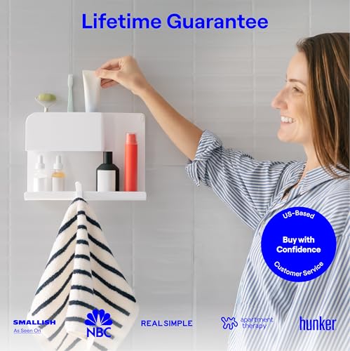 Black Floating Bedside Wall Shelf Organizer Q1255