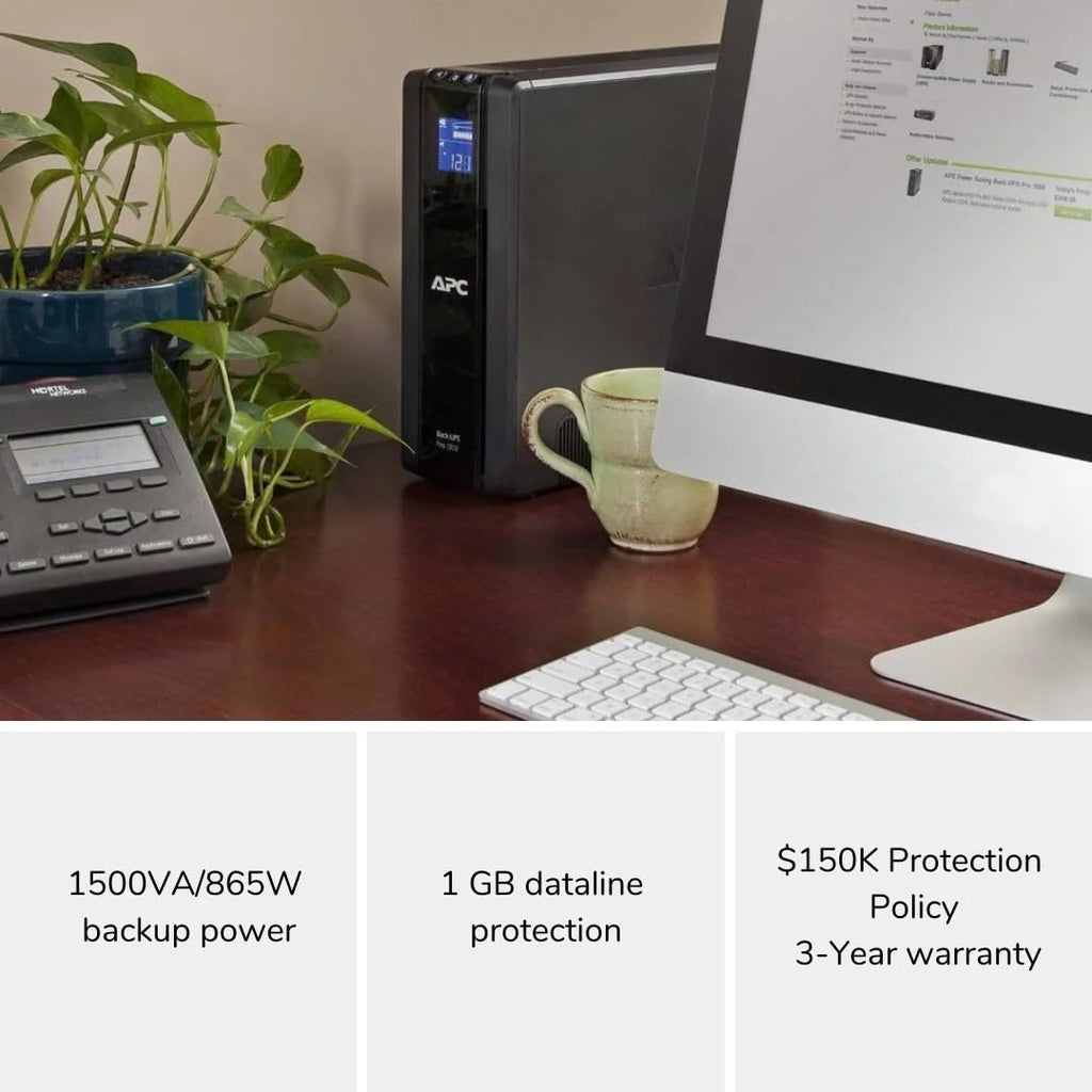 1500VA UPS Battery Backup Surge Protector with AVR D211