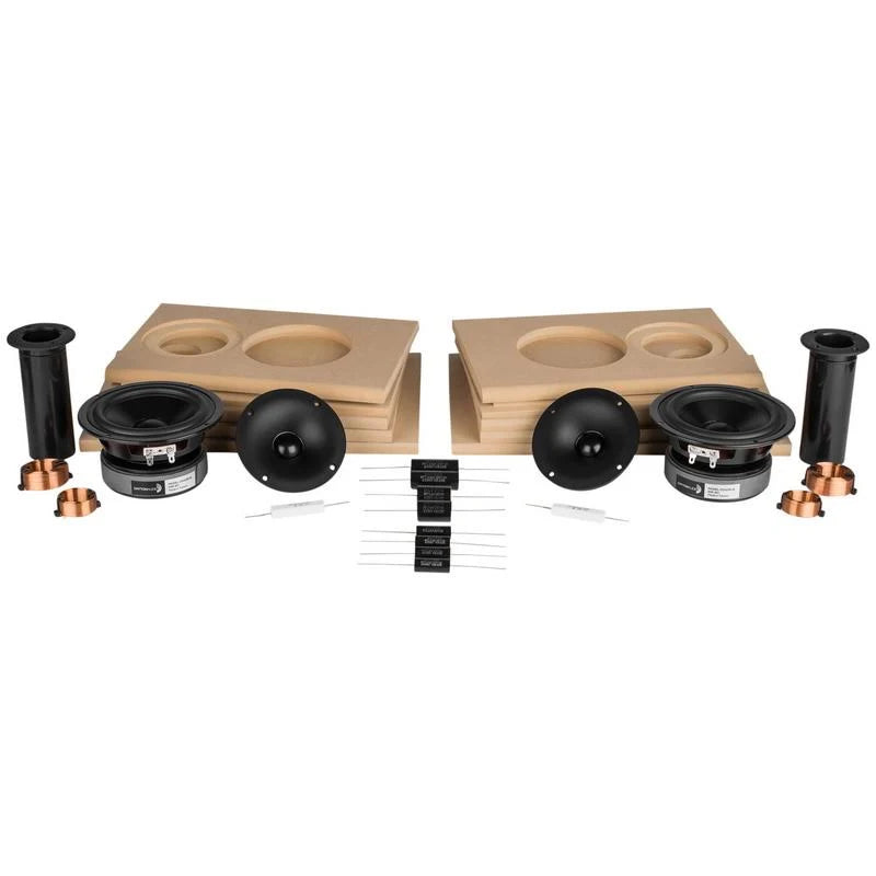 Bookshelf Speaker Kit Pair with Knock-Down Cabinets X826