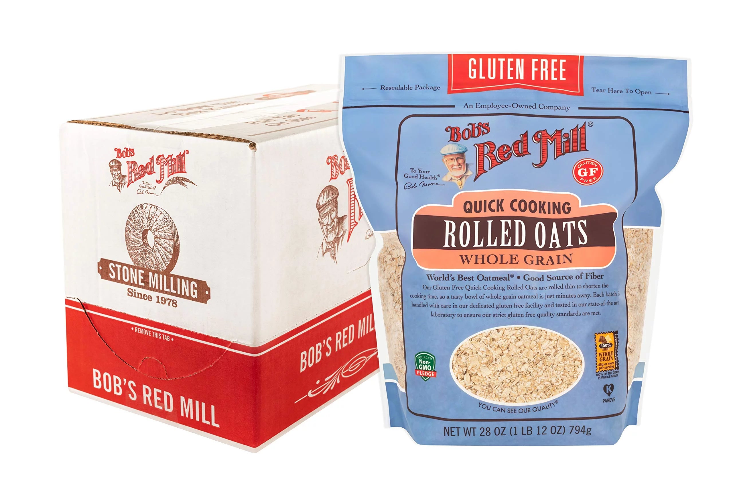 Gluten Free Quick Cooking Rolled Oats, 28 Oz D47368