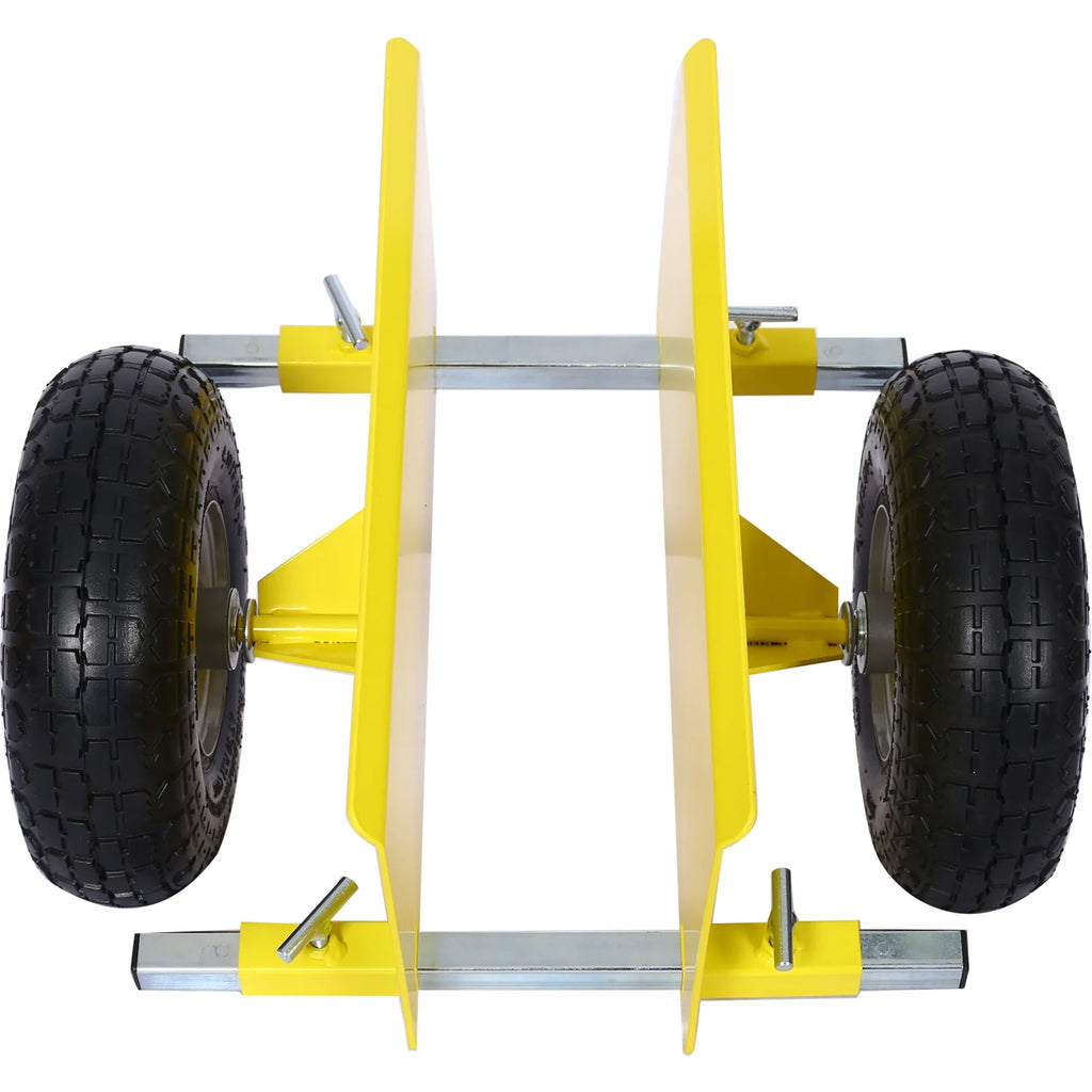 Yellow Heavy Duty Panel Dolly with 10" Pneumatic Wheels P9827