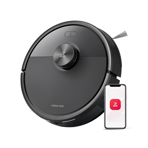 Black Robot Vacuum and Mop with Self-Emptying O751