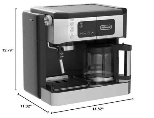 10-Cup Coffee Maker & Espresso Machine with Milk Frother O7055