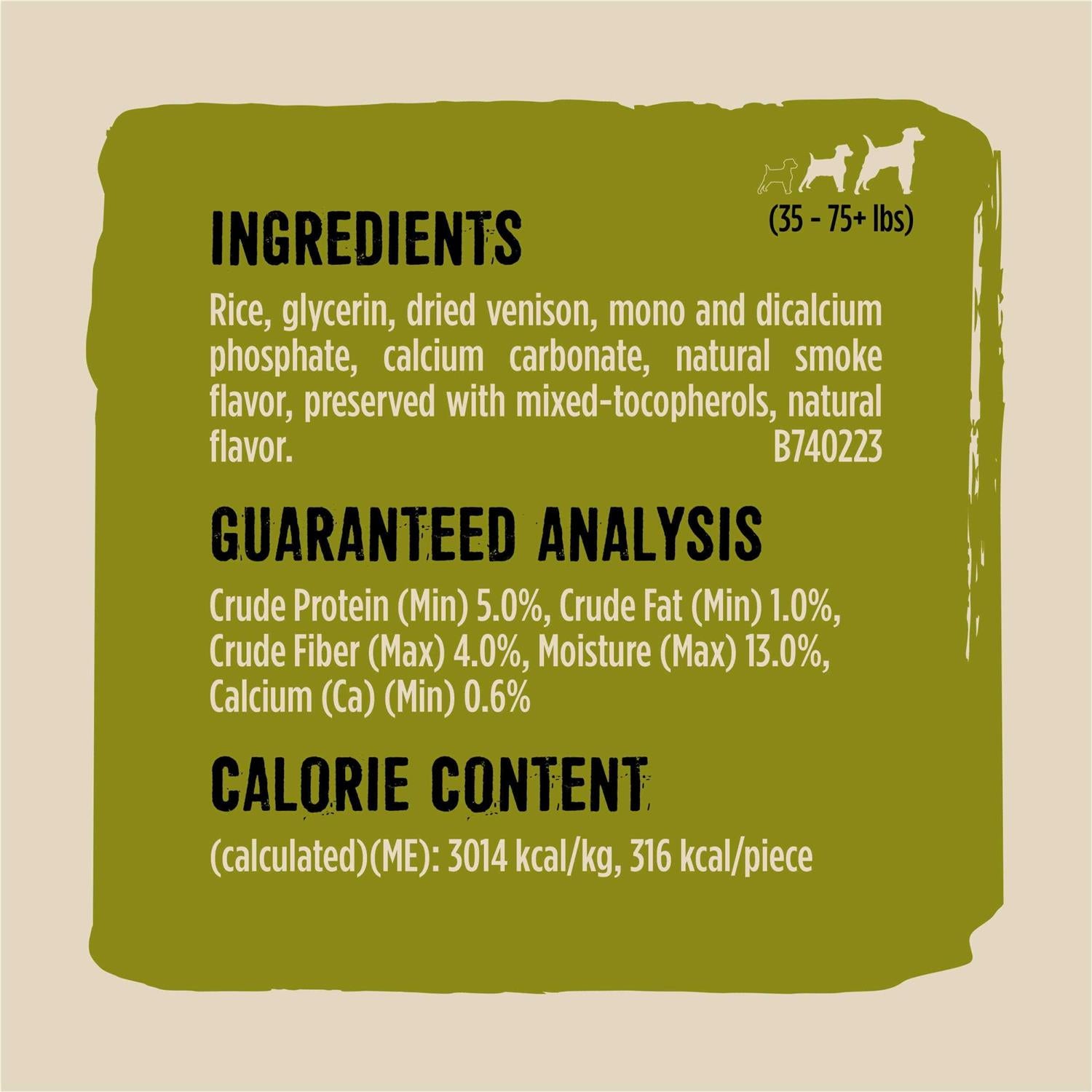 Wild Venison Dog Chew G88687