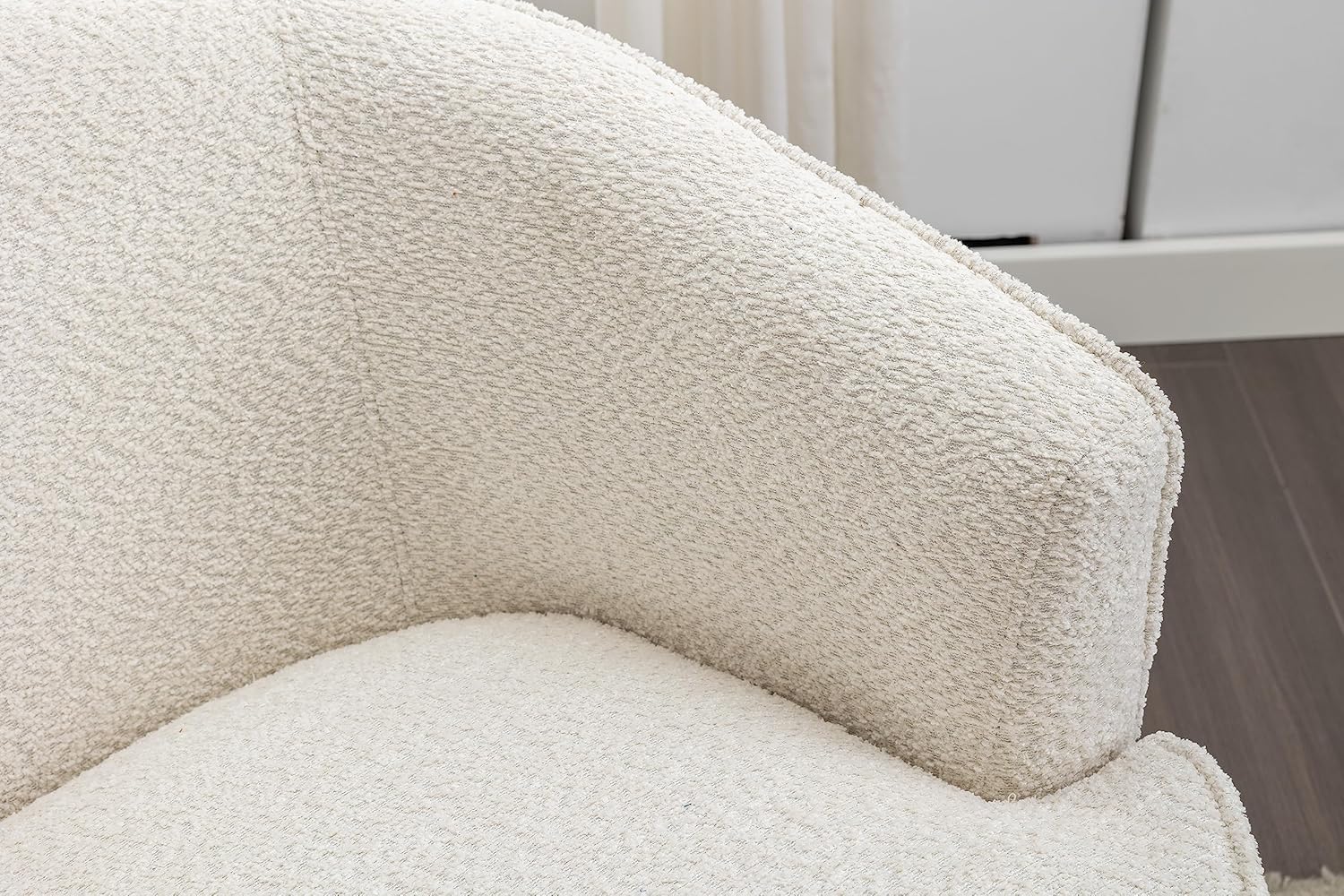 Beige Swivel Barrel Chair N22601