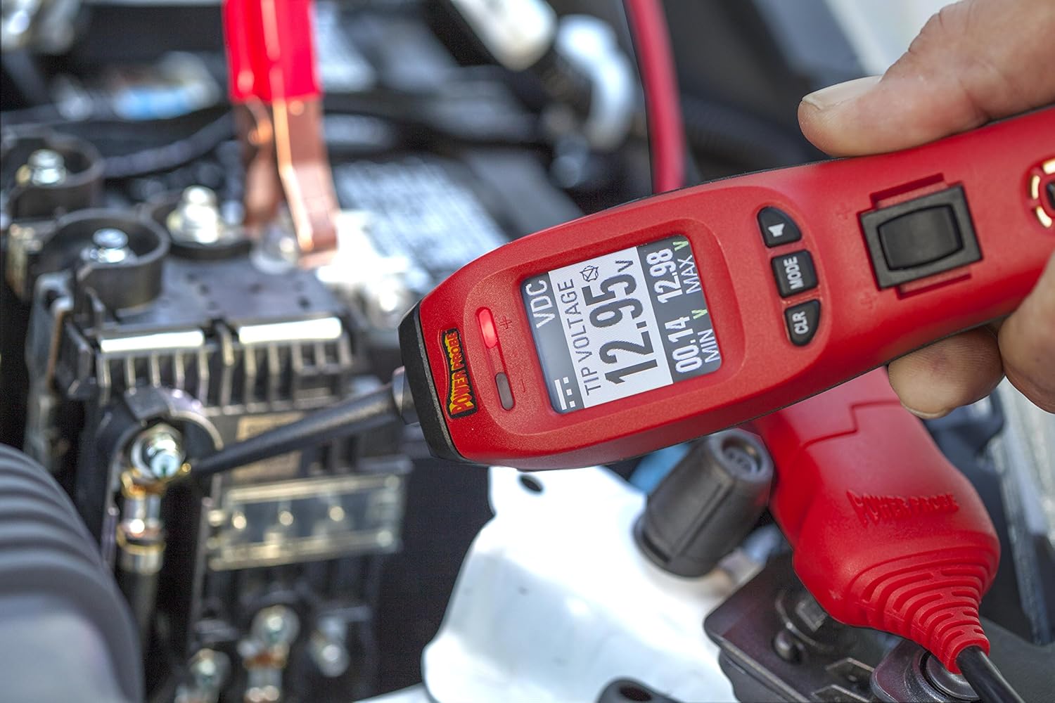 Red Power Probe IV with Case & Acc Car Diagnostic Test Tool Digital Volt Meter E5185