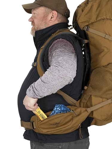 65L Backpacking Backpack, Dark Charcoal/Silver Lining U613