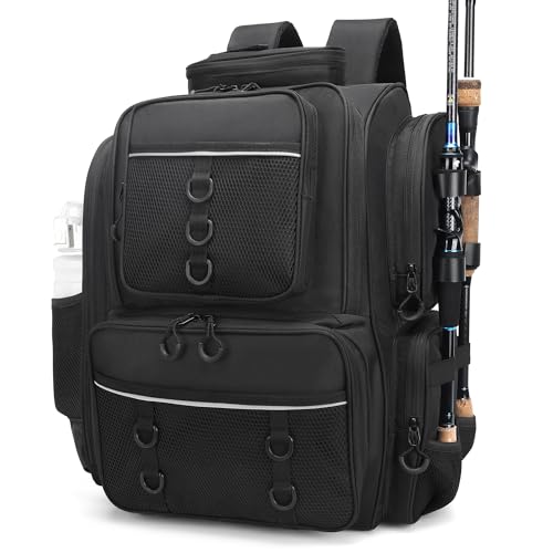 Fishing Tackle Backpack with Rod Holders W9268