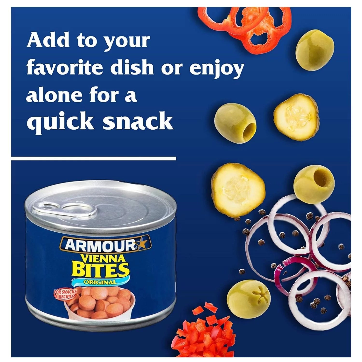 Armour Star Vienna Sausage Bites, Original Flavor, Canned Sausage, 10 OZ (Pack of 12) N840099