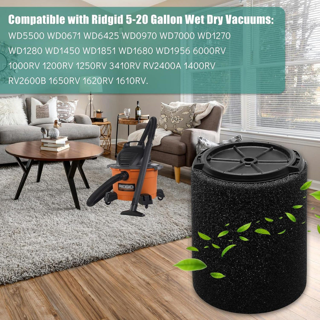 2 Pack Replacement Filter for Wet/Dry Vacuums B2030