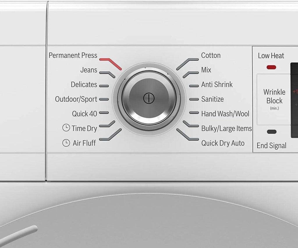 24" Smart Compact Heat Pump Dryer with 4 cu. ft. Capacity, Stainless Steel Drum, in White A6963