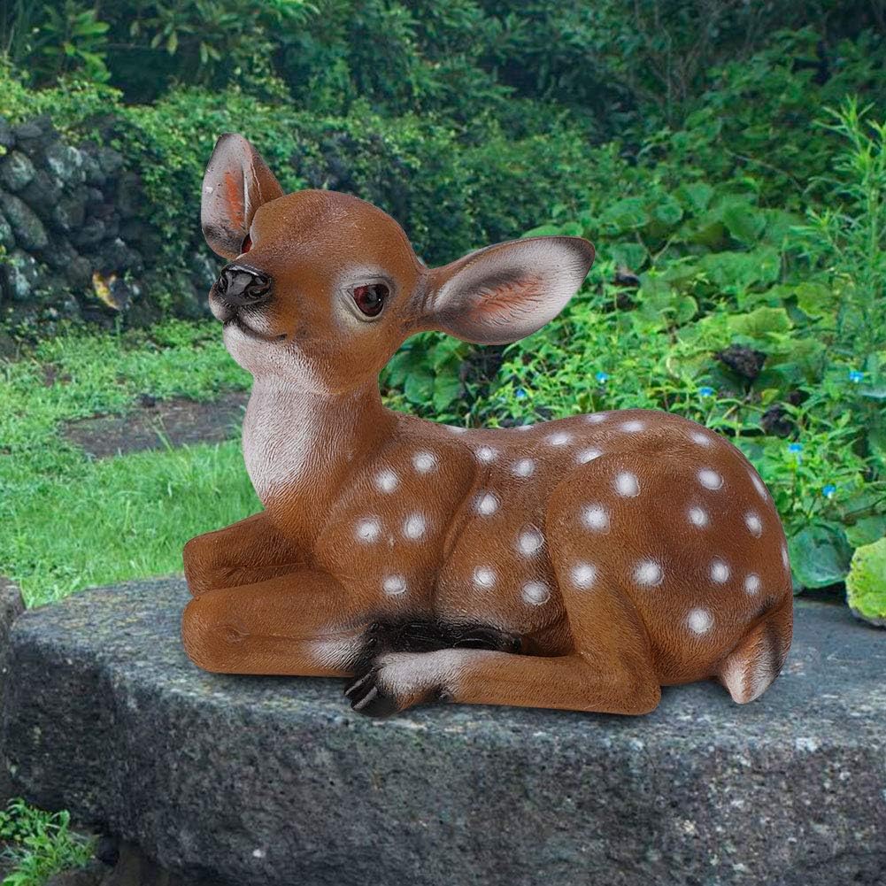 Deer Figurine Garden Animal Statues I8139