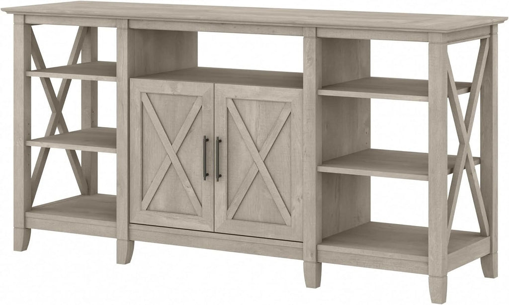 Washed Gray TV Stand with Storage L9774