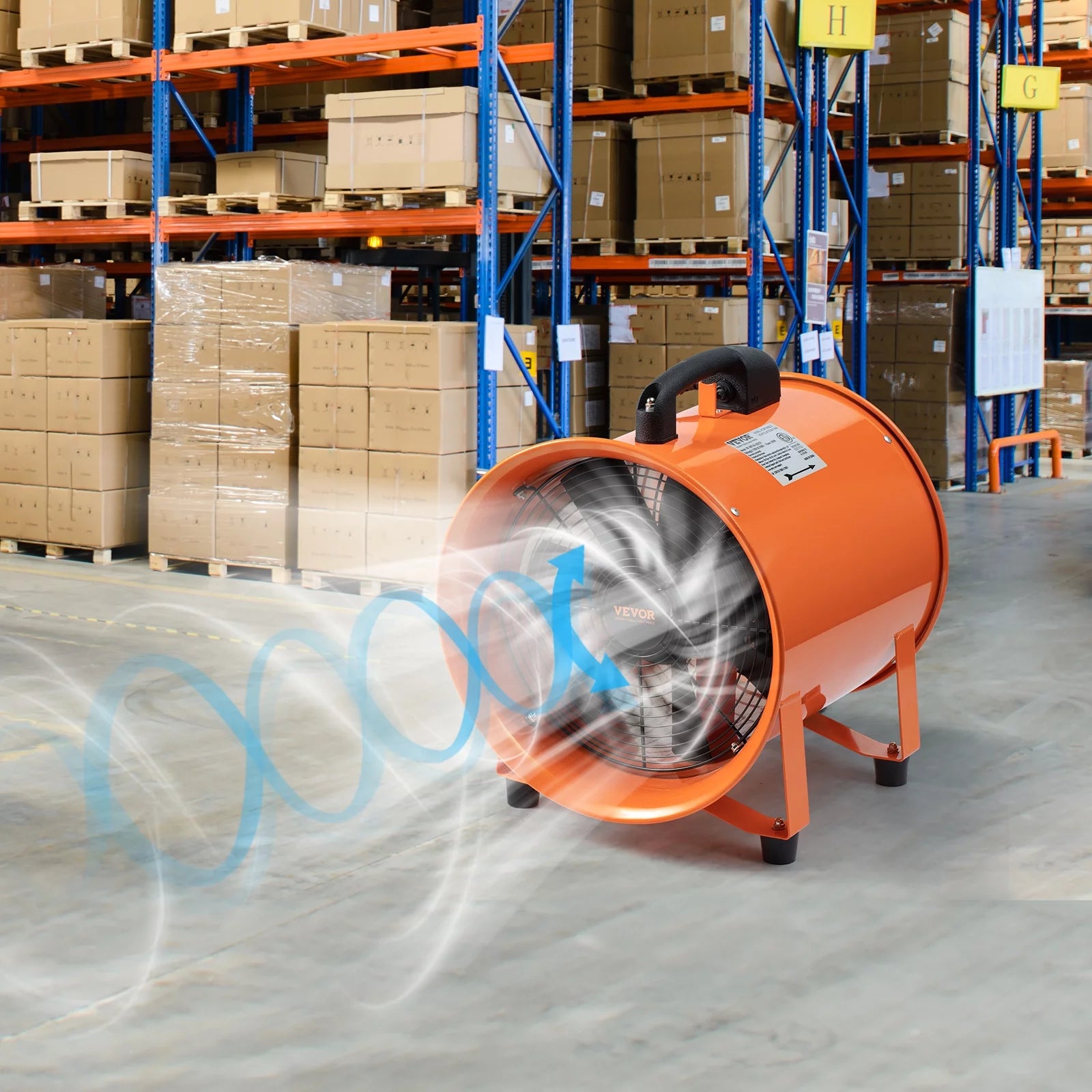 12" Portable Extractor Fan Blower with 33ft Duct Hose J385