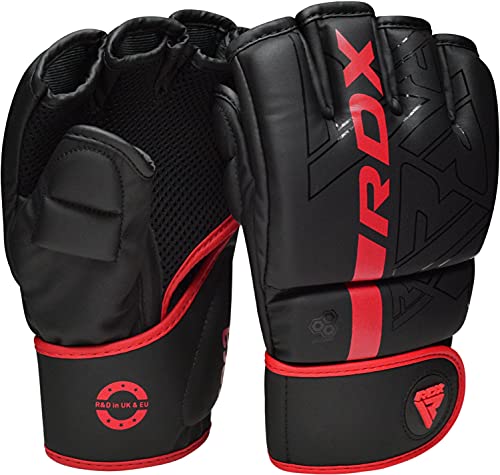 Pre-Curved Maya Hide Leather MMA Gloves X118