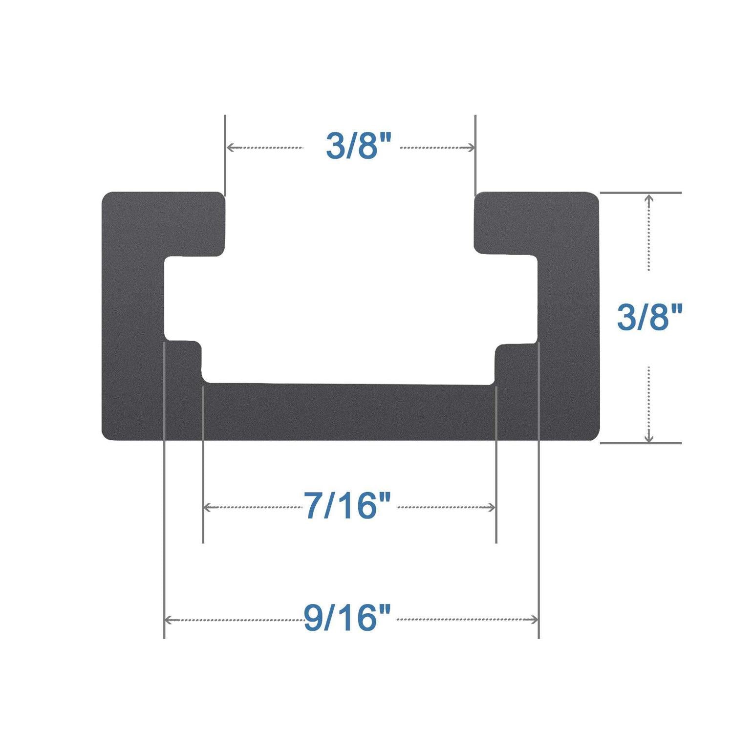 Aluminum T-Track for Woodworking with Predrilled Mounting Holes I7260