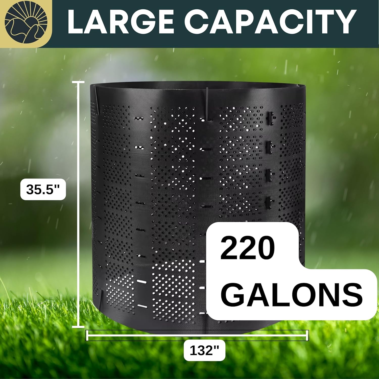 Large Capacity Outdoor Compost Bin F68345