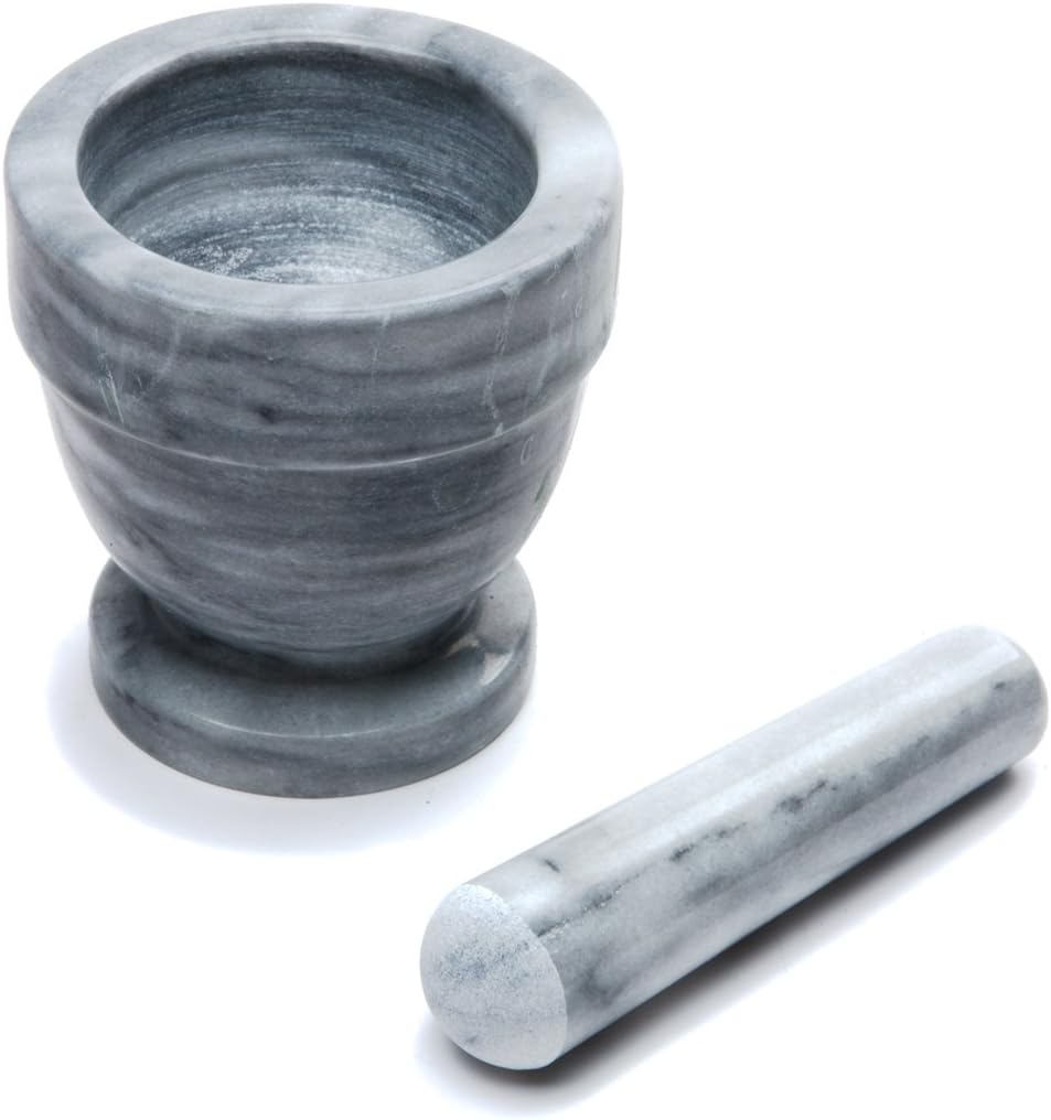 White Marble Mortar and Pestle R14380