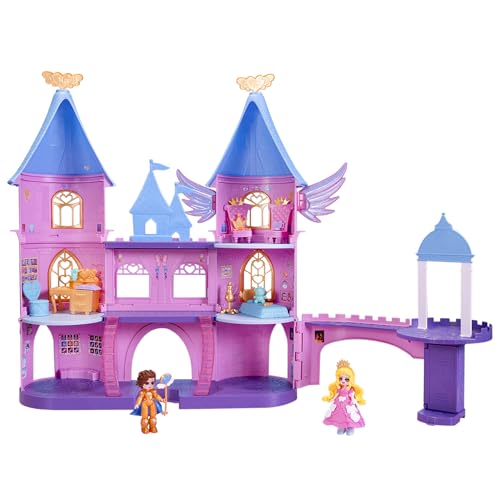 Castle Playset with 2 Dolls, 3 Floors, 19 Accessories, Virtual Item Code D32901