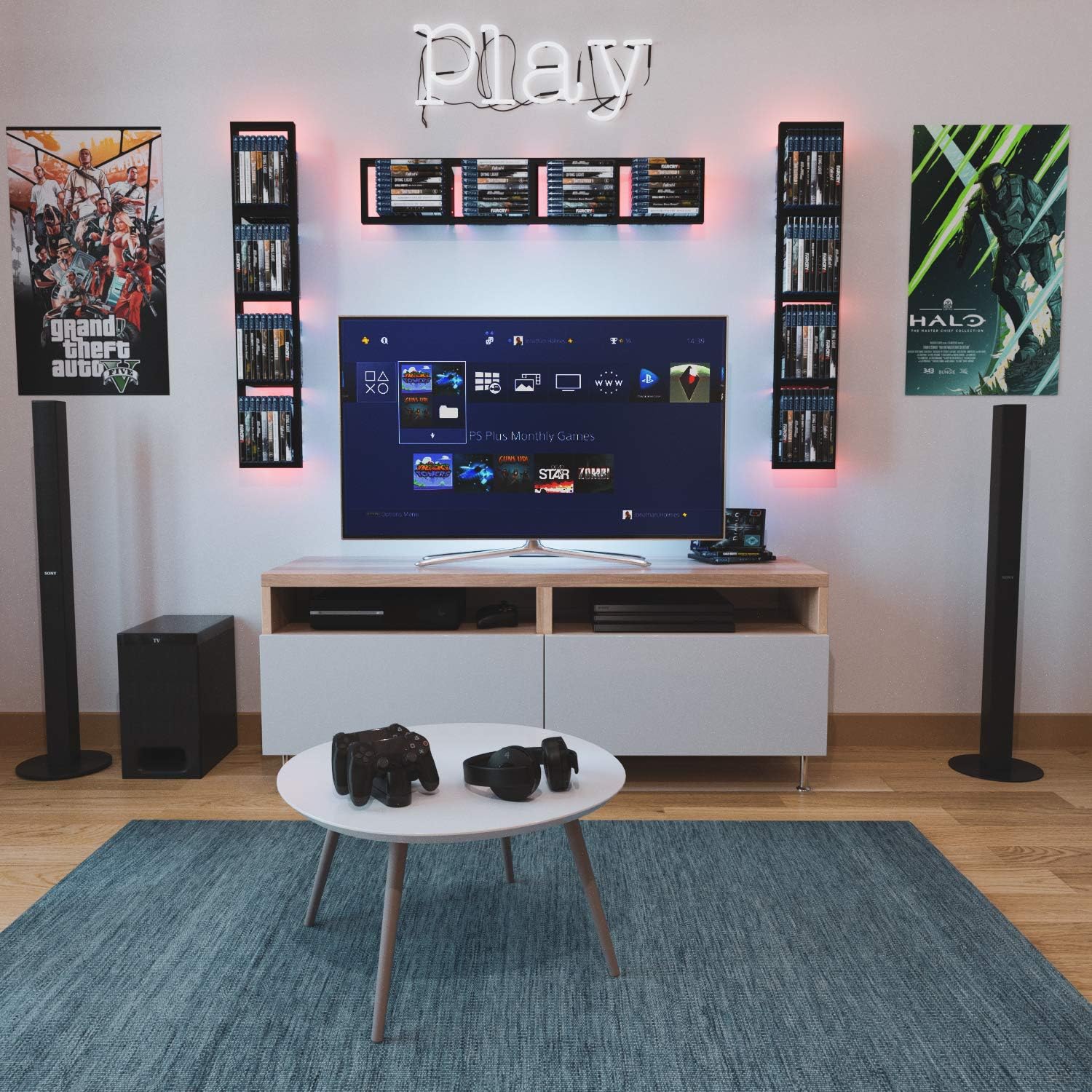 Black Floating Shelves Set of 3 I22208