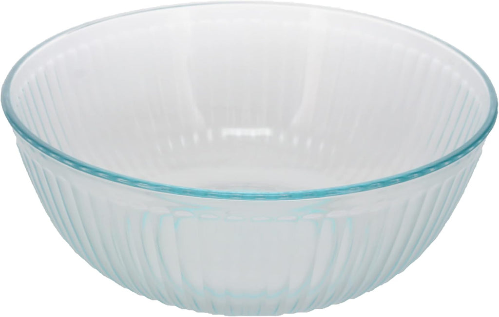 4.5qt Glass Mixing Bowl with Blue Lid G74079