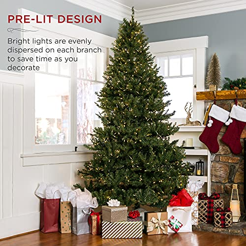 6ft Pre-Lit Douglas Fir Artificial Christmas Tree with 450 Warm White Lights Q970
