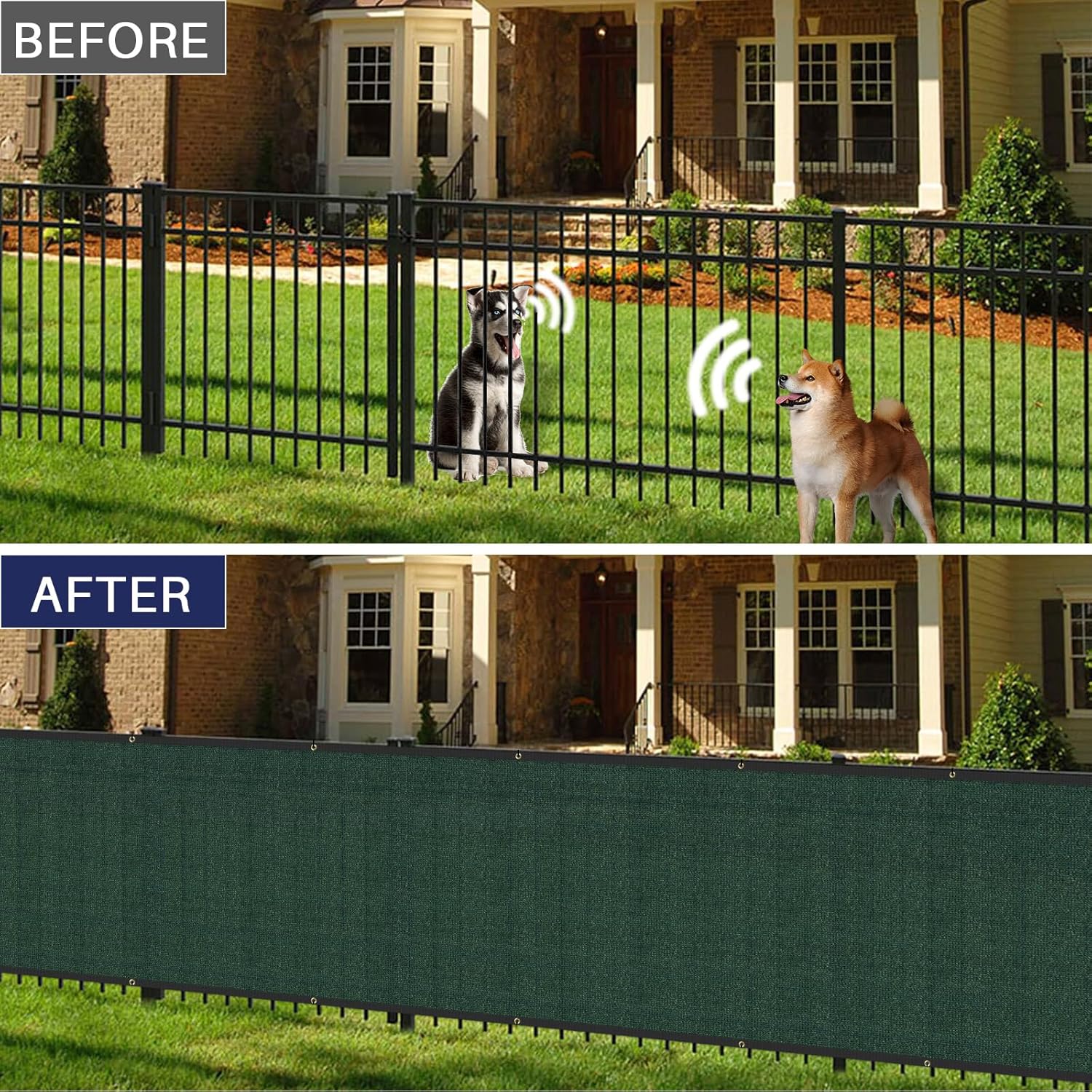 Green Heavy Duty Privacy Fence Screen 5' x 26' J885416