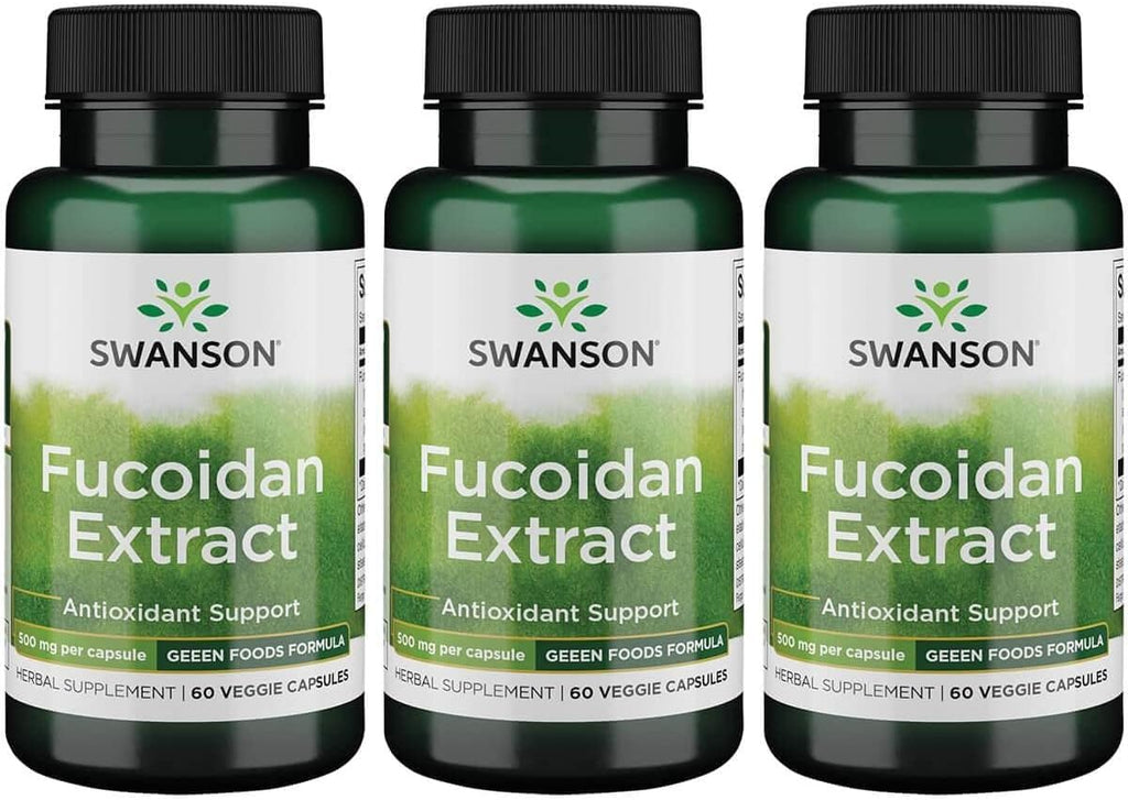 60 Veggie Capsules Fucoidan Extract Herbal Supplement (3 Pack) V865357