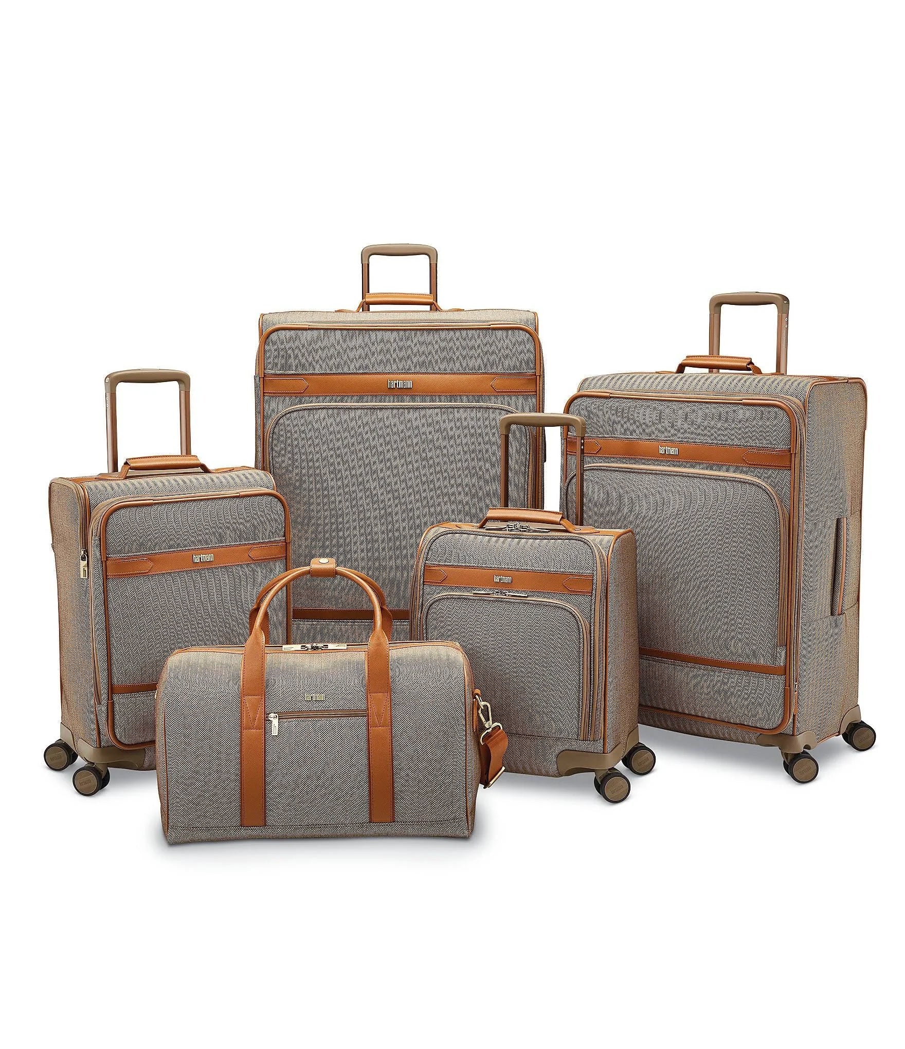 Terracotta Herringbone Carry On Expandable Spinner V8292
