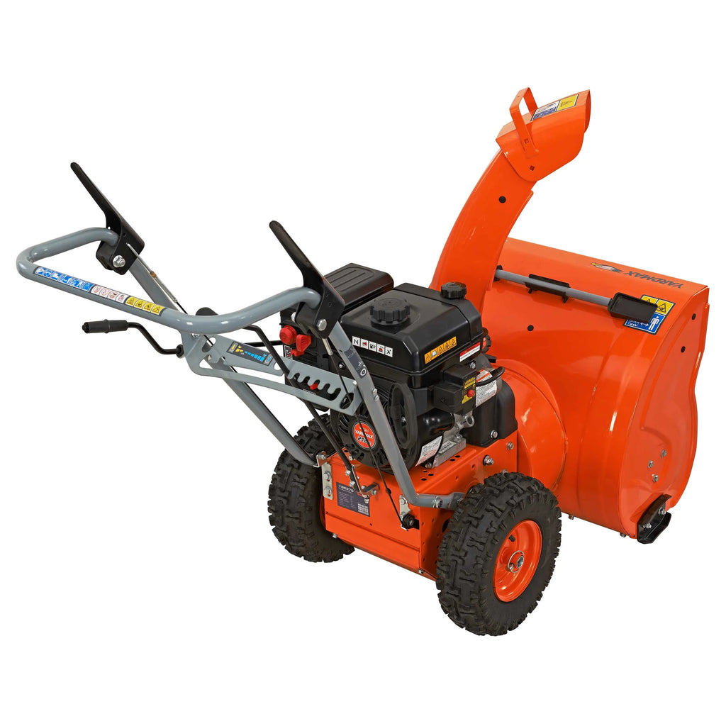 24 in. 212cc Two-stage Self-propelled Gas Snow Blower with Push-button Electric Start V485718